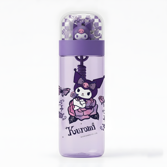 Kuromi Plastic Water Bottle 520 ml